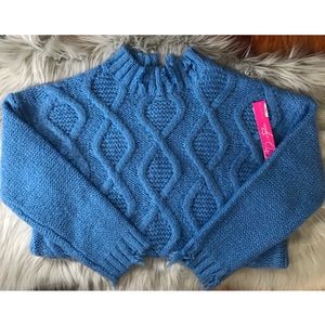 RD Style Deconstructed Blue Sweater